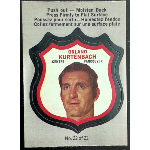 1972-73 O-PEE-CHEE CREST - ORLAND KURTENBACH