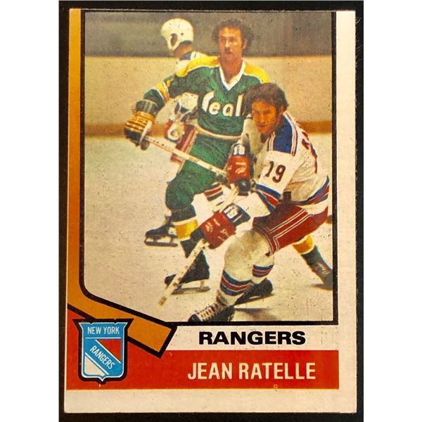 1974-75 TOPPS JEAN RATELLE (HOF)