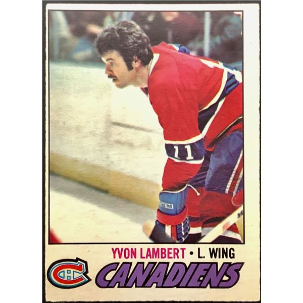 1977-78 O-PEE-CHEE YVON LAMBERT