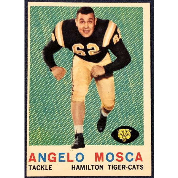 1959 TOPPS CFL ANGELO MOSCA (HOF) ROOKIE CARD