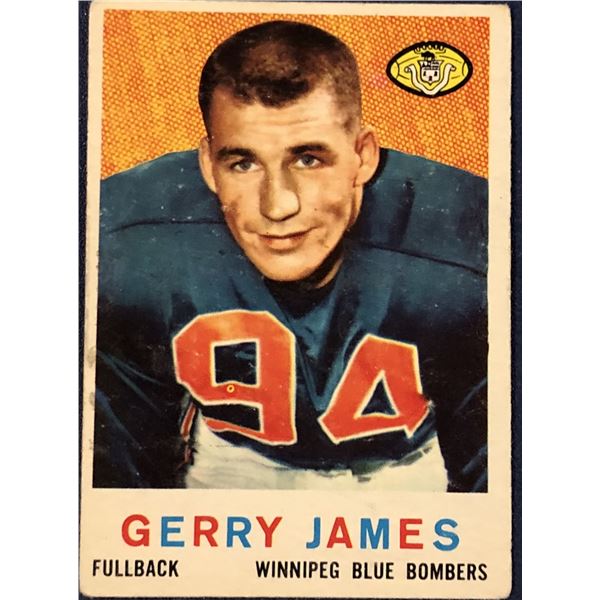 1958 TOPPS CFL GERRY JAMES (HOF)
