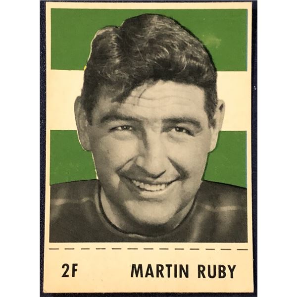 1956 SHREDDED WHEAT CFL MARTIN RUBY (HOF)