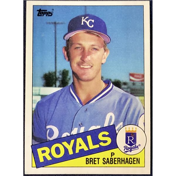 1985 TOPPS BRET SABERHAGEN ROOKIE CARD