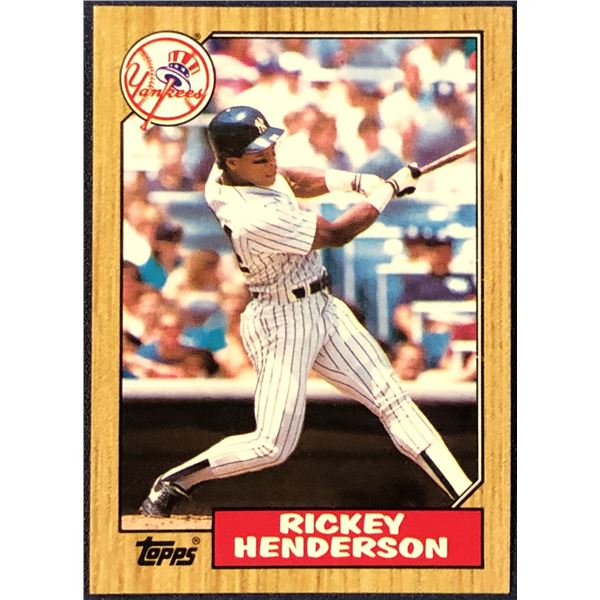 1987 TOPPS RICKEY HENDERSON (HOF)