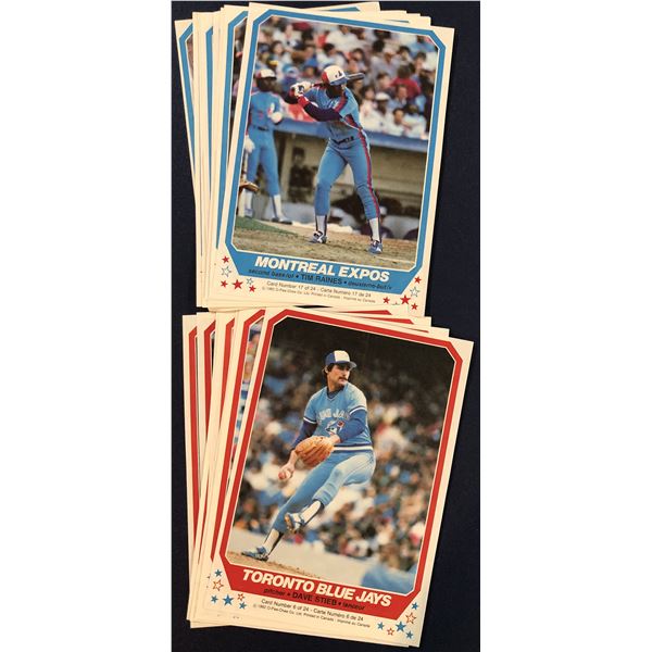 1982 O-PEE-CHEE BASEBALL INSERT POSTER COMPLETE SET