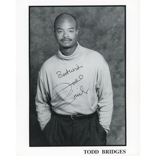 Different Strokes Todd Bridges signed photo
