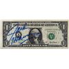 Image 1 : Comedian Jackie Mason signed one dollar bill (JSA)