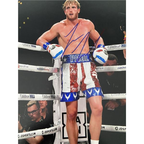 Logan Paul signed photo