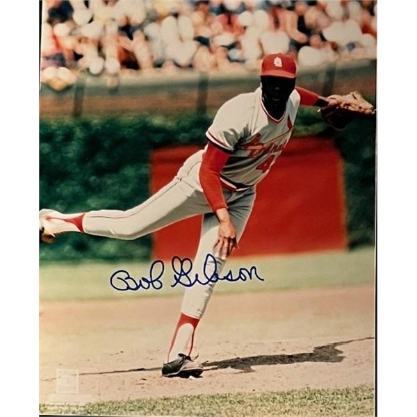 St Louis Cardinals Pitcher Robert Gibson Signed Photo