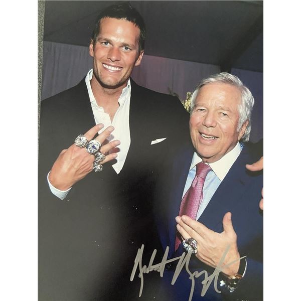 New England Patriots Owner Robert Kraft signed photo