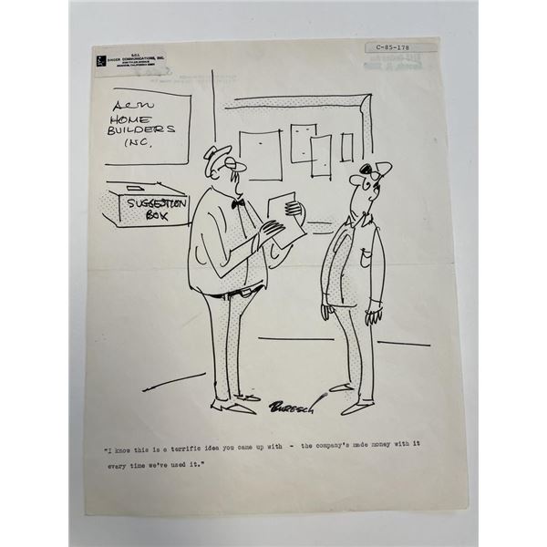 Joe Buresch Original Cartoon