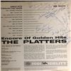 Image 2 : The Platters â€Žsigned Encore Of Golden Hits album cover