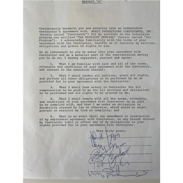 The Standells signed contract