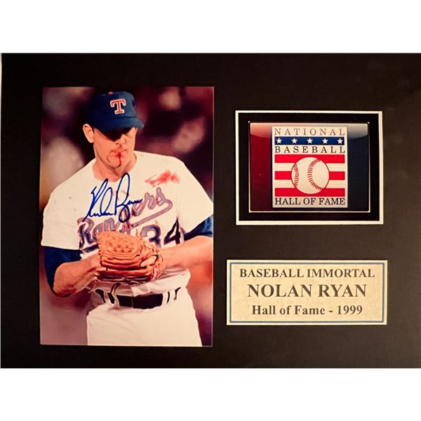Nolan Ryan signed photo