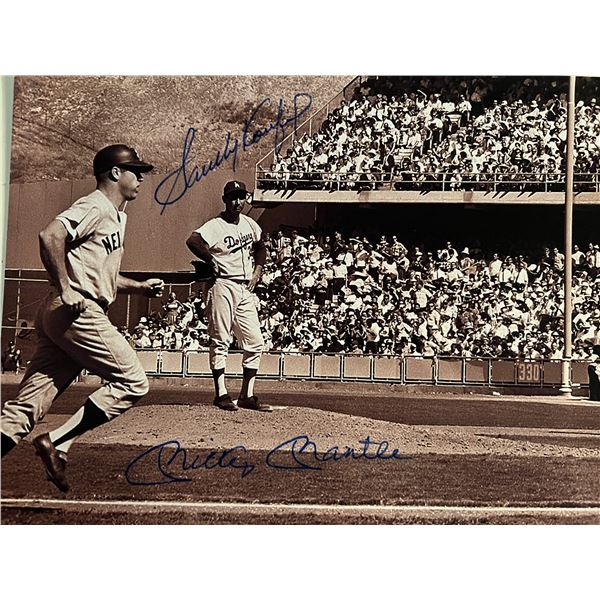Mickey Mantle / Sandy Koufax signed photo