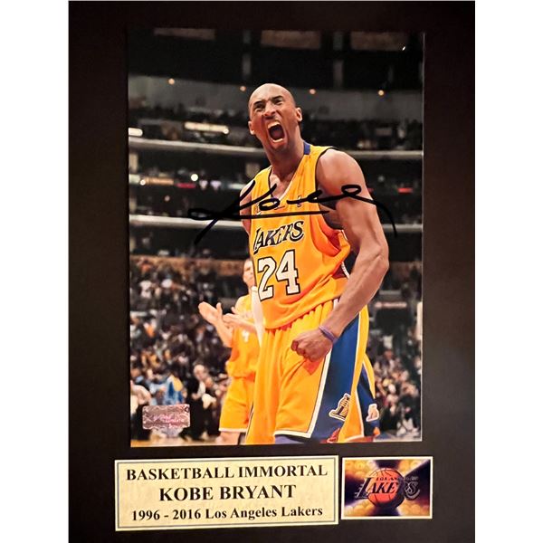 Kobe Bryant signed photo