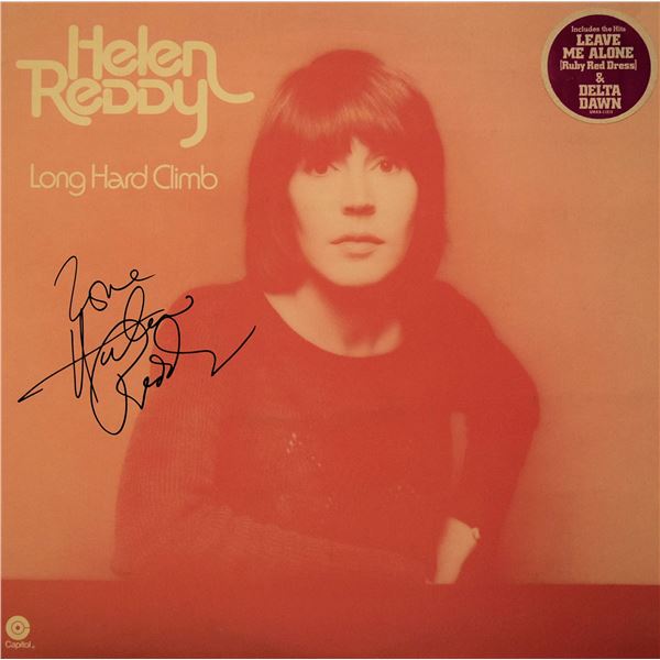 Helen Reddy signed "Long Hard Climb" album