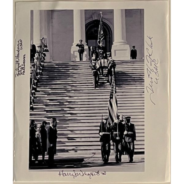 JFk Assassination Casket Team Member Richard Gaudreau Signed Photo.