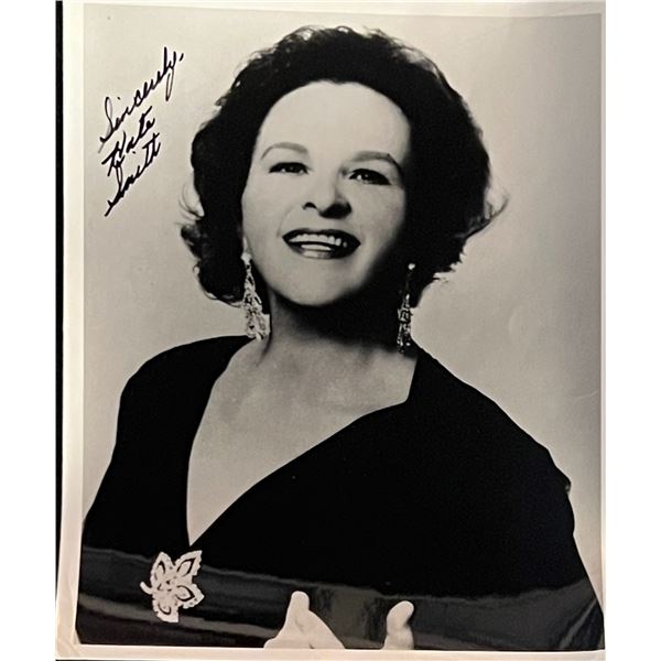 Singer Kate Smith Signed Photo