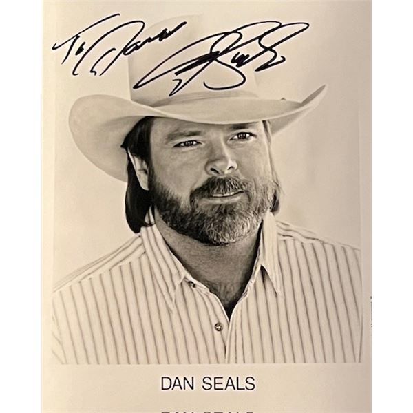 Country music singer Dan Seals Signed Photo