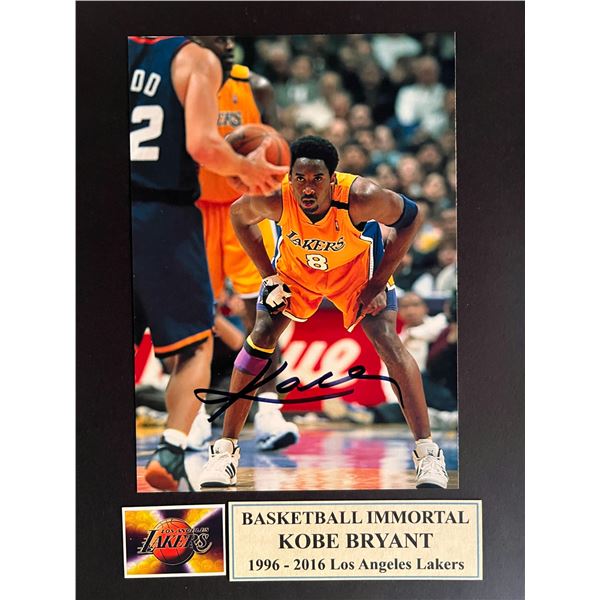 Kobe Bryant signed photo