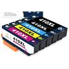 Image 1 : ColorKingdom 410XL Ink Cartridge Set with Black and Color Cartridges
