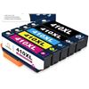 Image 1 : ColorKingdom 410XL Ink Cartridge Set with Black and Color Cartridges