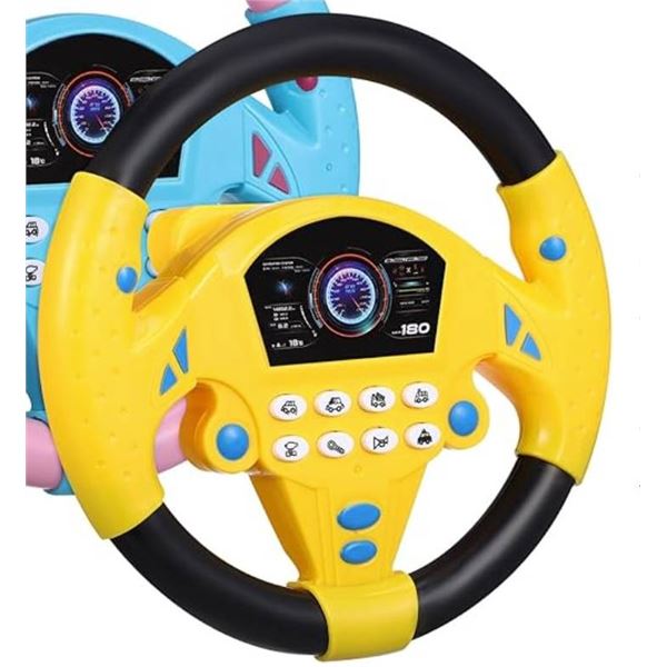 Childrenâ€™s Steering Wheel Toy with Sound and Lights