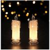 Image 1 : Lukinuo Shadow LED Flameless Candle 2pcs Battery Operated LED Pillar Candles Crystal LED Candle Ligh