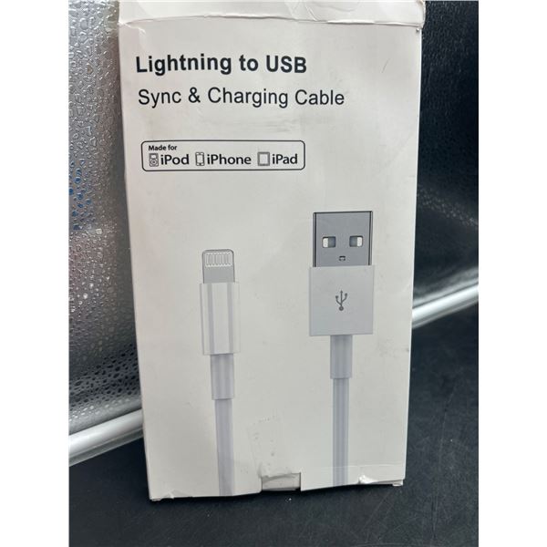 Lightning to USB Sync and Charging Cable for iPod, iPhone, and iPad