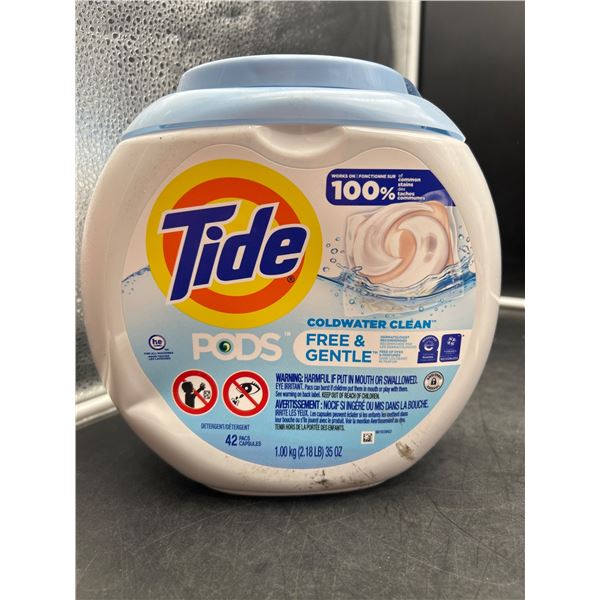 Tide PODS Coldwater Clean Free and Gentle Detergent, 42 Pods