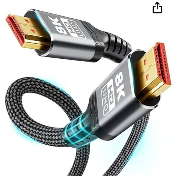 Ultra High Speed HDMI Cable with 8K@60Hz and 4K@120Hz Support