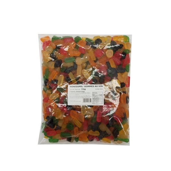 Clara Original Formula Winegums â€“ 3 kg Candy Bag