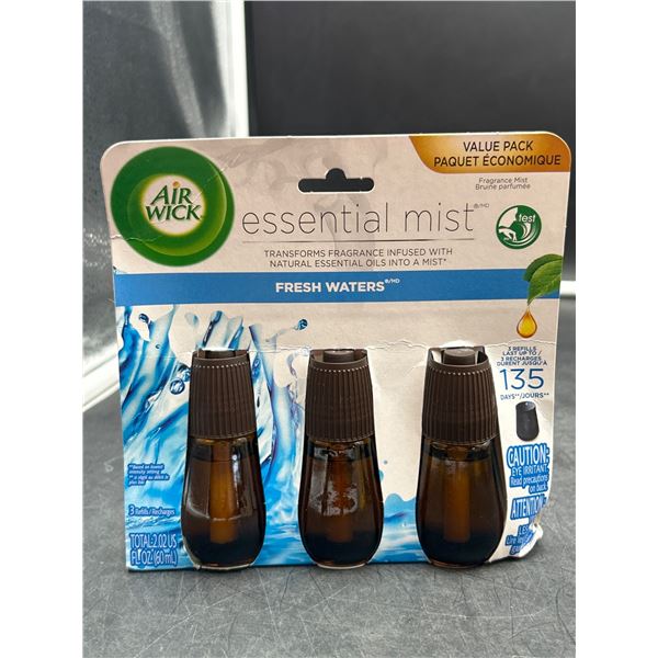 Air Wick Essential Mist Fresh Waters Refills, 3x20ml