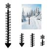Image 1 : 24â€³ Detachable Snowflake Snow Gauge, Snow Falling Measuring Instrument