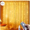 Image 1 : Zyrivon X004DI6WVR LED Curtain String Lights with Remote Control