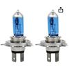 Image 1 : HID Halogen Bulb H4 12V 100/90W Ultra White Light (2-Pack)