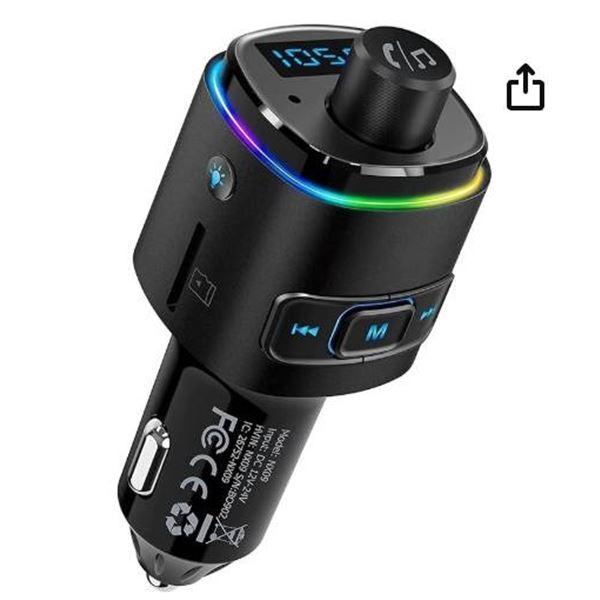 Nulaxy Bluetooth FM Transmitter for Car, Bluetooth Car AdapterÂ