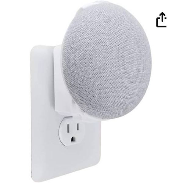 Mount Genie Outlet Mount For Nest Mini 2nd Gen â€“ White