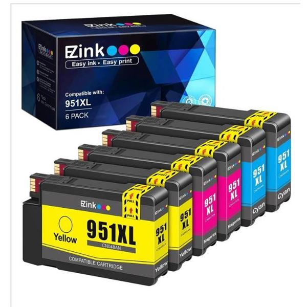 E-Z Ink TM Compatible 951XL Ink Cartridges, 8-Pack