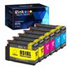 Image 1 : E-Z Ink TM Compatible 951XL Ink Cartridges, 8-Pack
