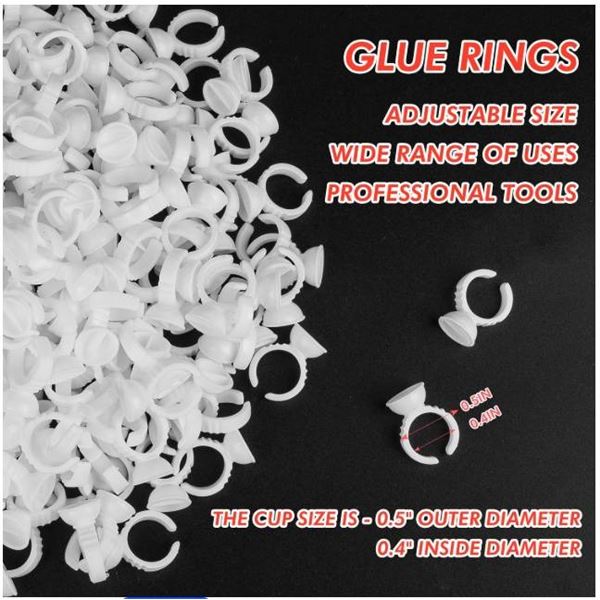 Akissos Glue Rings with Cups for Small Adhesive Applications