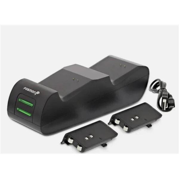 Fosmon C-10758 Dual 2 Max Charging Station for Xbox Controllers