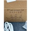 Image 3 : 3 Base C7 String Bulbs Christmas Village Light Accessory Cord with 3 LED Light Bulb Universal Clip W
