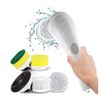 Image 1 : 5-in-1 Electric Cleaning Brush With USB Charging and Interchangeable Heads