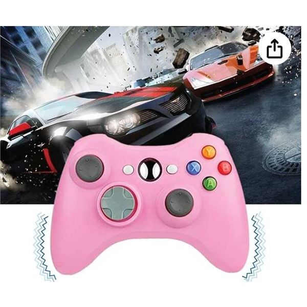 Bek Design Wireless Controller Game Pad Color for Xbox 360 (Pink)Bok Design Wireless Controller for 