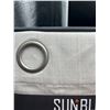 Image 3 : SUN+BLK Nantes Collection Blackout Curtain Panel, 2-panelÂ dimensions 52 inches by 84 inches per pan