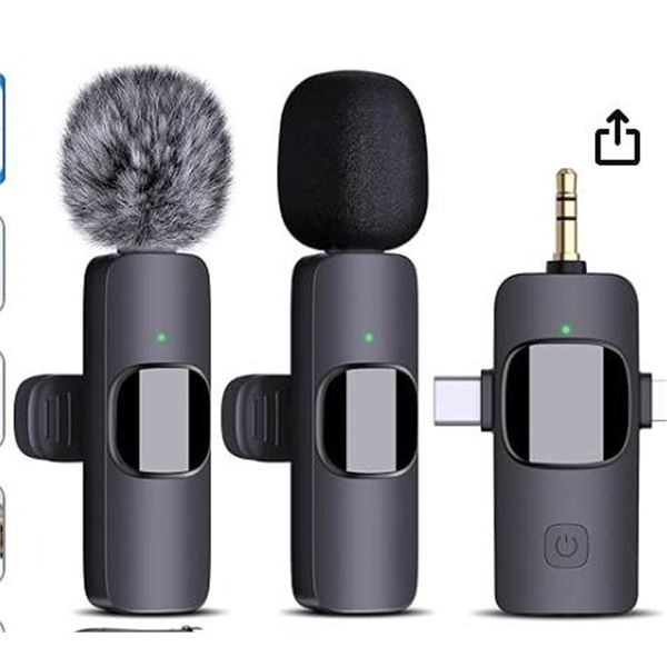 Wireless Lavalier Microphone 4-in-1, Model K70