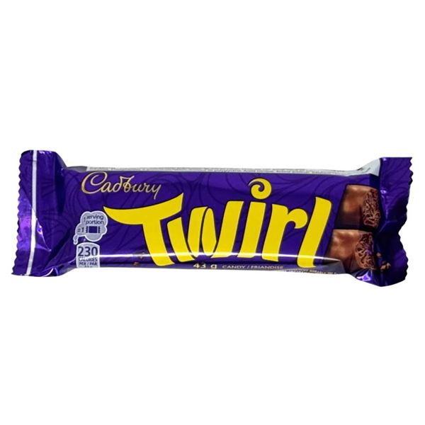 15 Cadbury Twirl Candy Bars 43g Each
