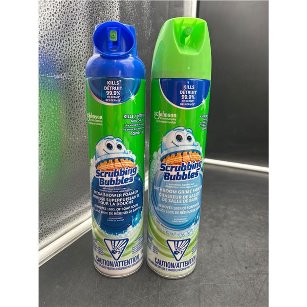 Scrubbing Bubbles Mega Shower Foamer and Bathroom Grime Fighter, 700 g Each